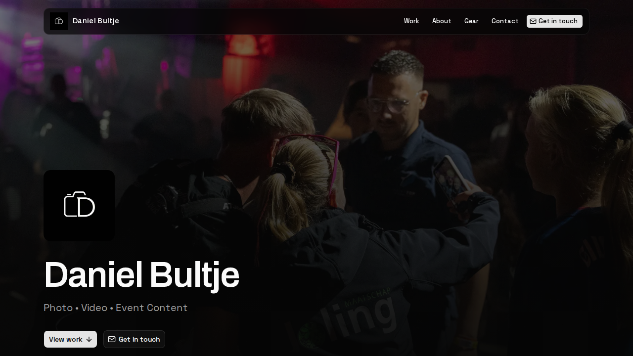 Daniel Bultje website preview
